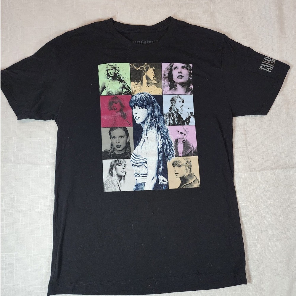 Taylor Swift The Eras Tour 2023 North American Leg Concert T-Shirt Black Medium